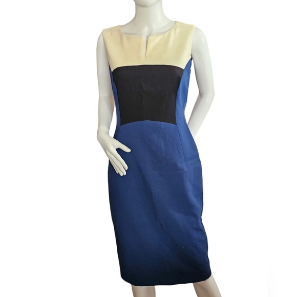 Clips Wanda Mode Italy Color Block Dress, Size 44/8 US NWT - Picture 2 of 10